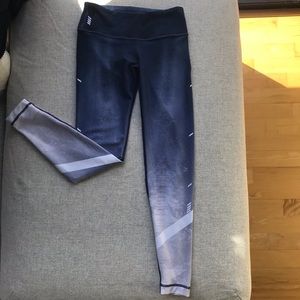 Equinox + WITH workout blue leggings XS